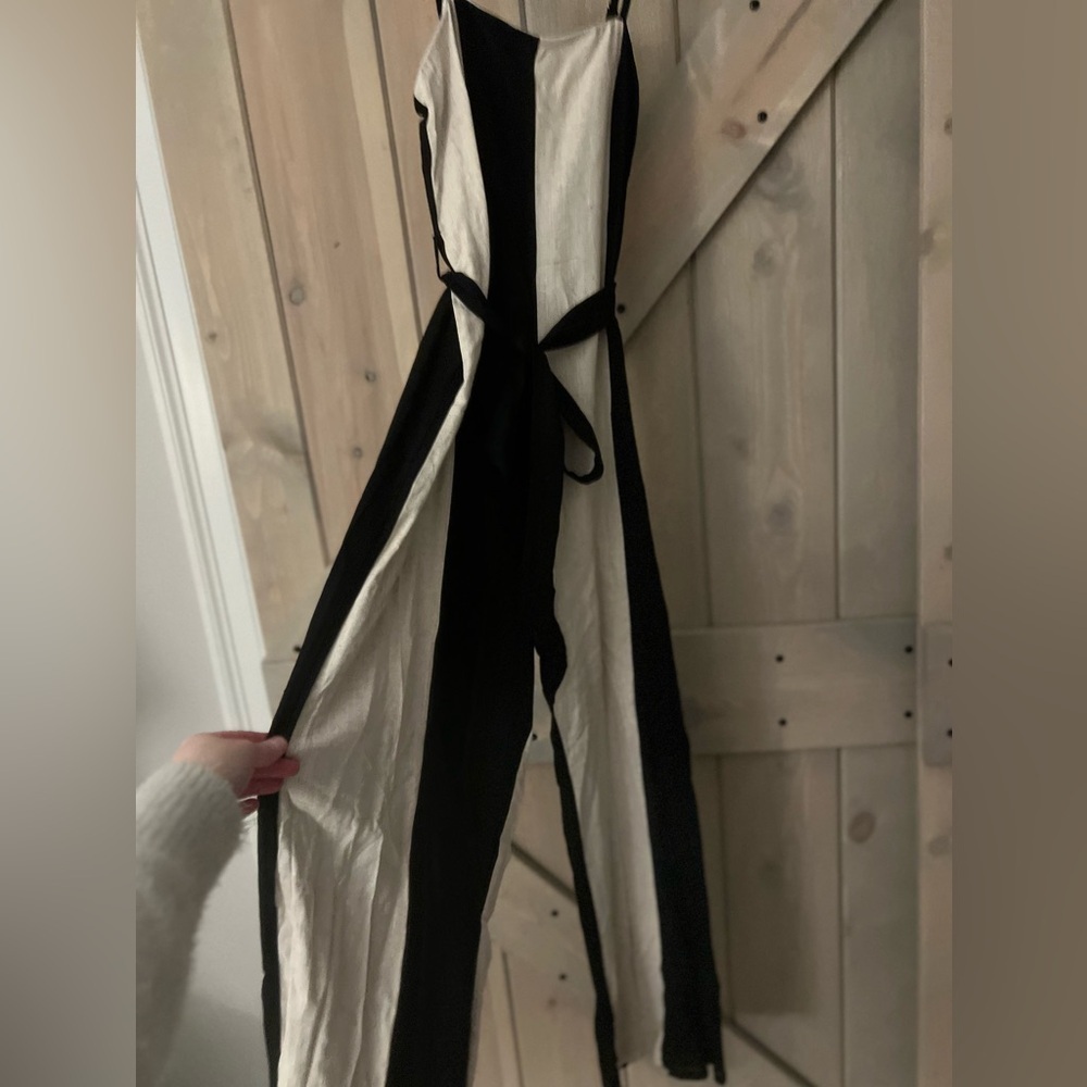 NWT Aaron and Amber Linen Wide Leg Jumpsuit - Picture 9 of 11